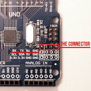 Serial Connector on this Arduino-based board.