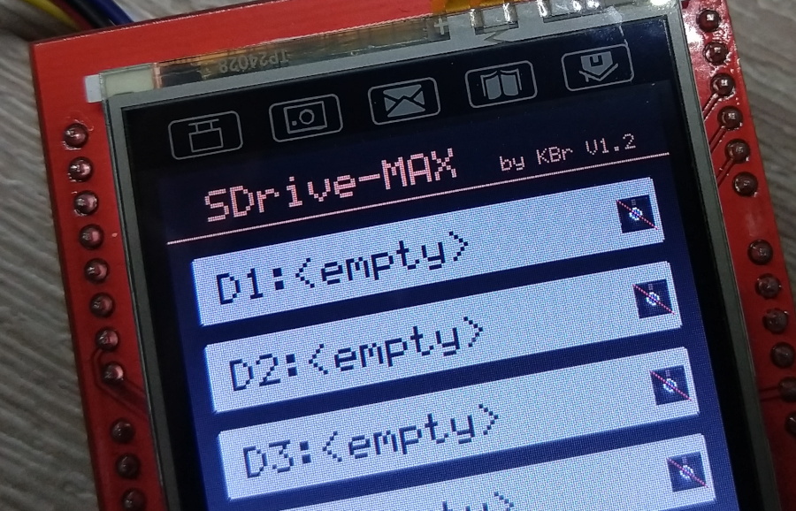 SDrive-Max Using a cheap 2.4   TFT LCD